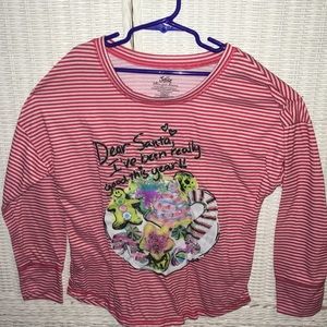 Long sleeve pajamas top